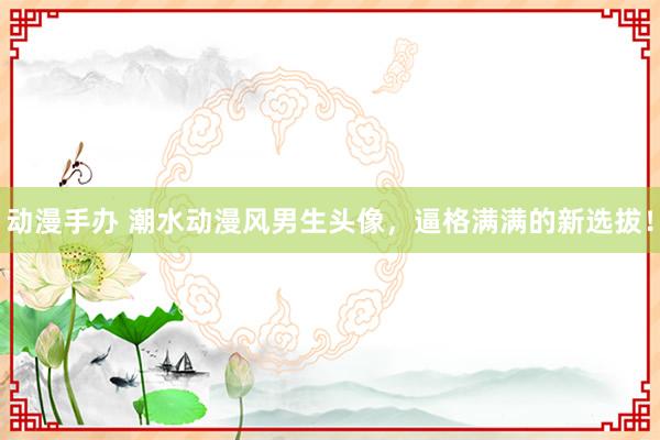 动漫手办 潮水动漫风男生头像，逼格满满的新选拔！
