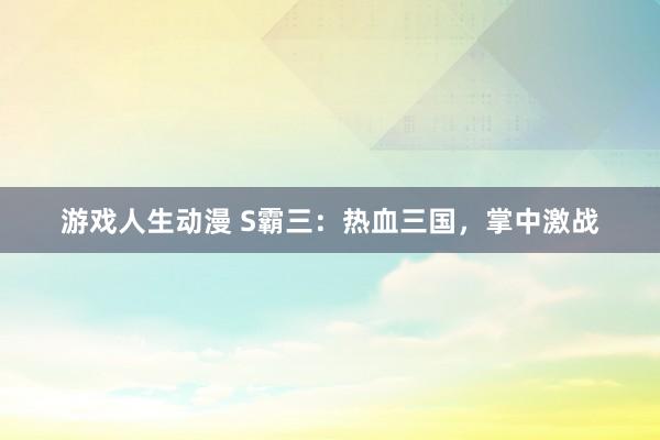 游戏人生动漫 S霸三：热血三国，掌中激战