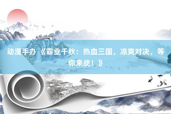 动漫手办 《霸业千秋：热血三国，凉爽对决，等你来战！》