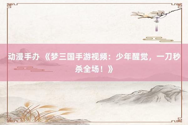 动漫手办 《梦三国手游视频：少年醒觉，一刀秒杀全场！》